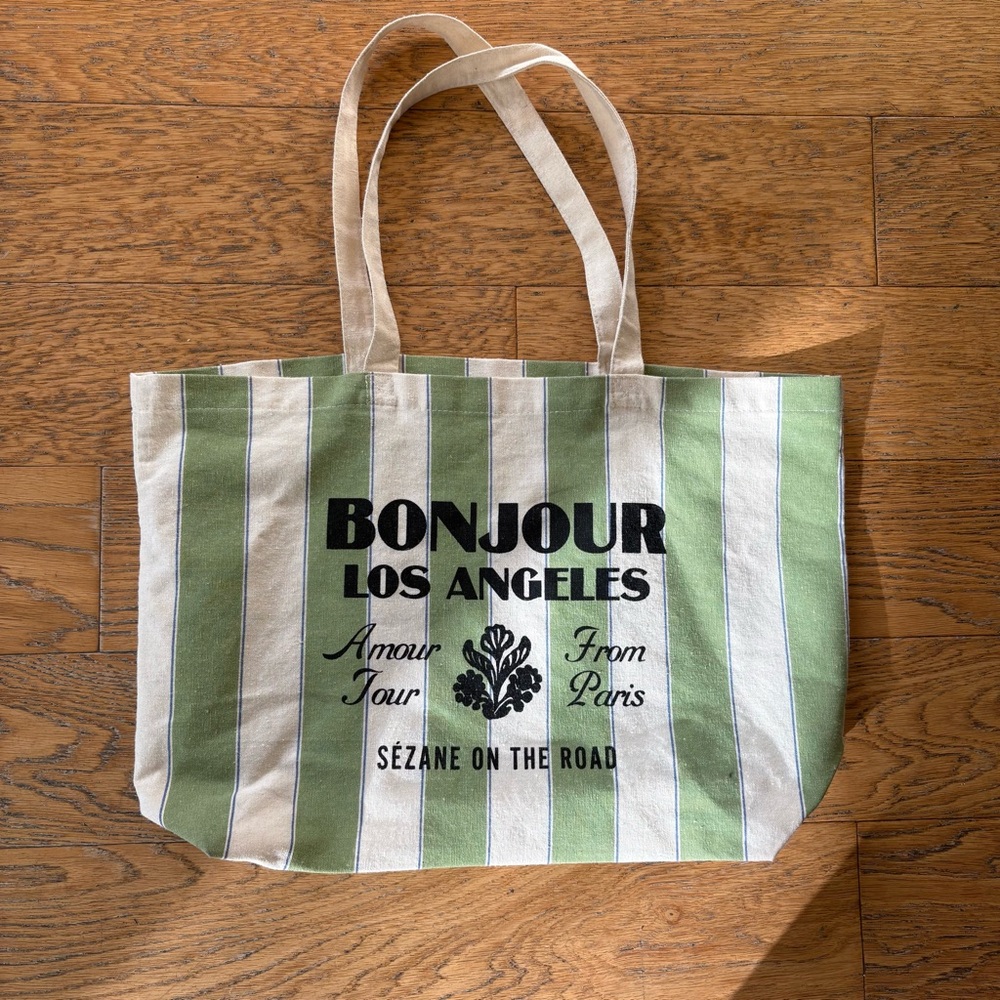 Sézane Striped Tote Bag